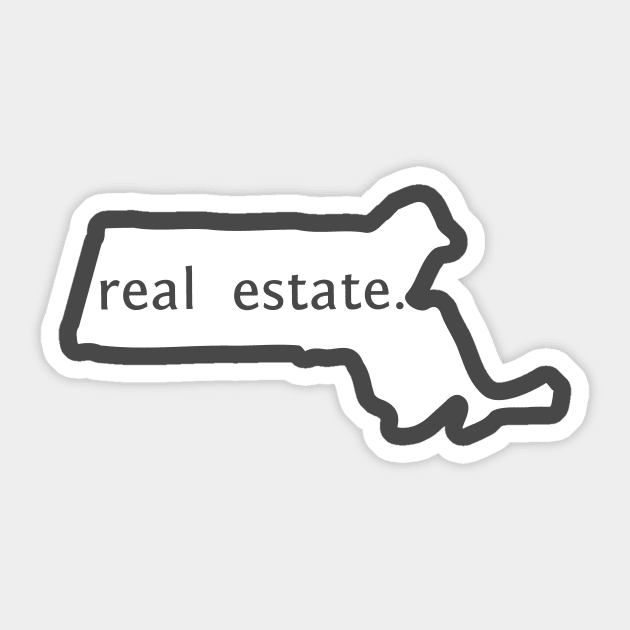 Massachusetts State Real Estate T-Shirt Sticker by Proven By Ruben